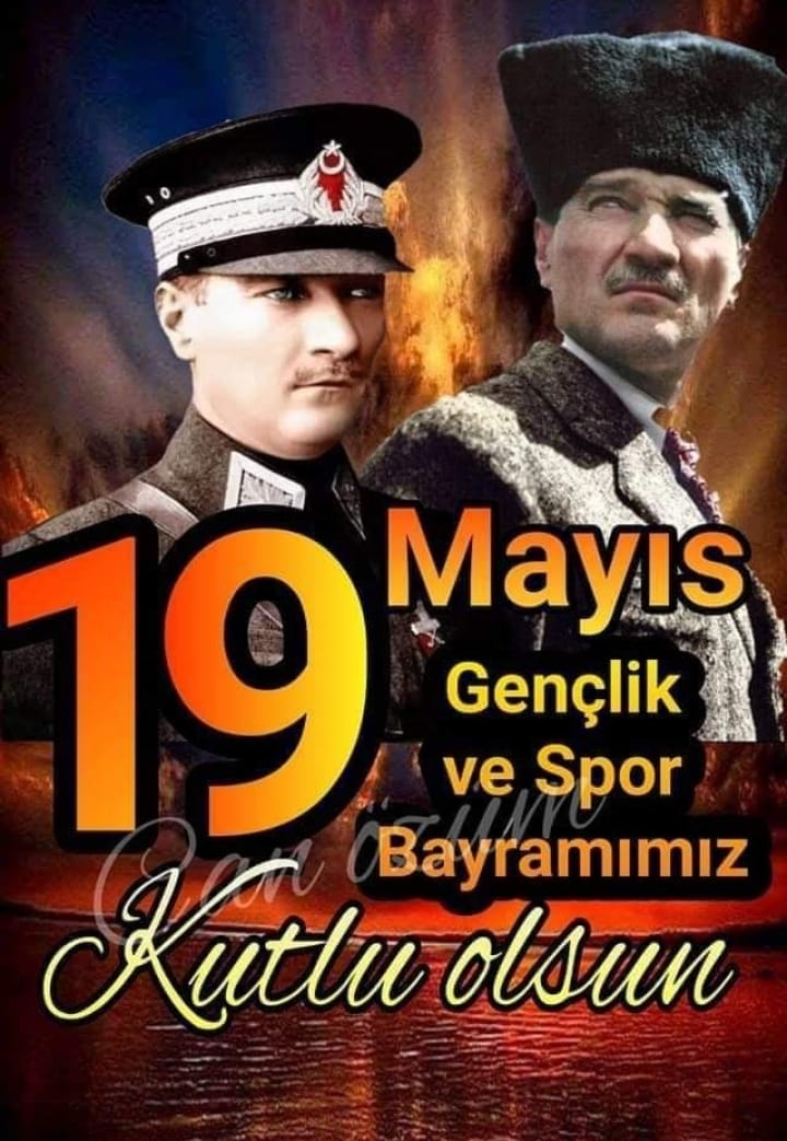 19 Mayıs Atatürk’ü Anma, Gençlik ve Spor Bayramı kutlu olsun. Gazi Mustafa Kemal Atatürk ve silah arkadaşlarını rahmet ve şükranla anıyoruz. 🇹🇷🌺